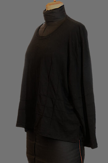 Pullover schwarz ohne Kragen - Image 2
